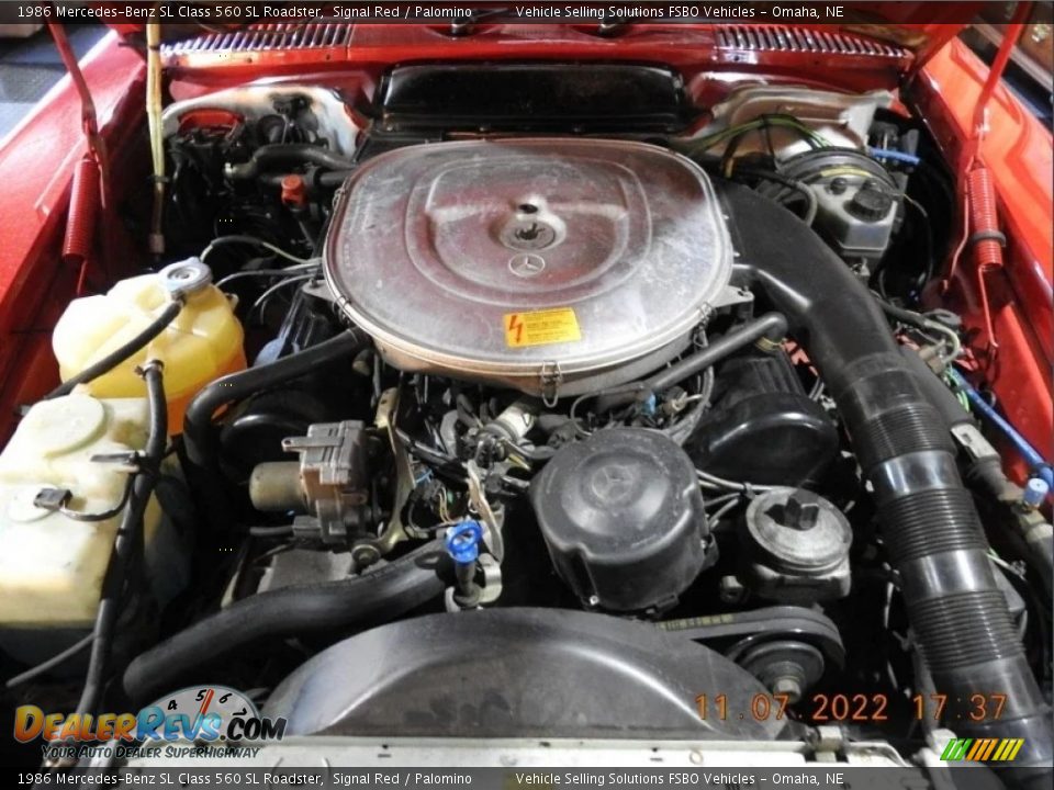 1986 Mercedes-Benz SL Class 560 SL Roadster 5.6 Liter SOHC 16-Valve V8 Engine Photo #27