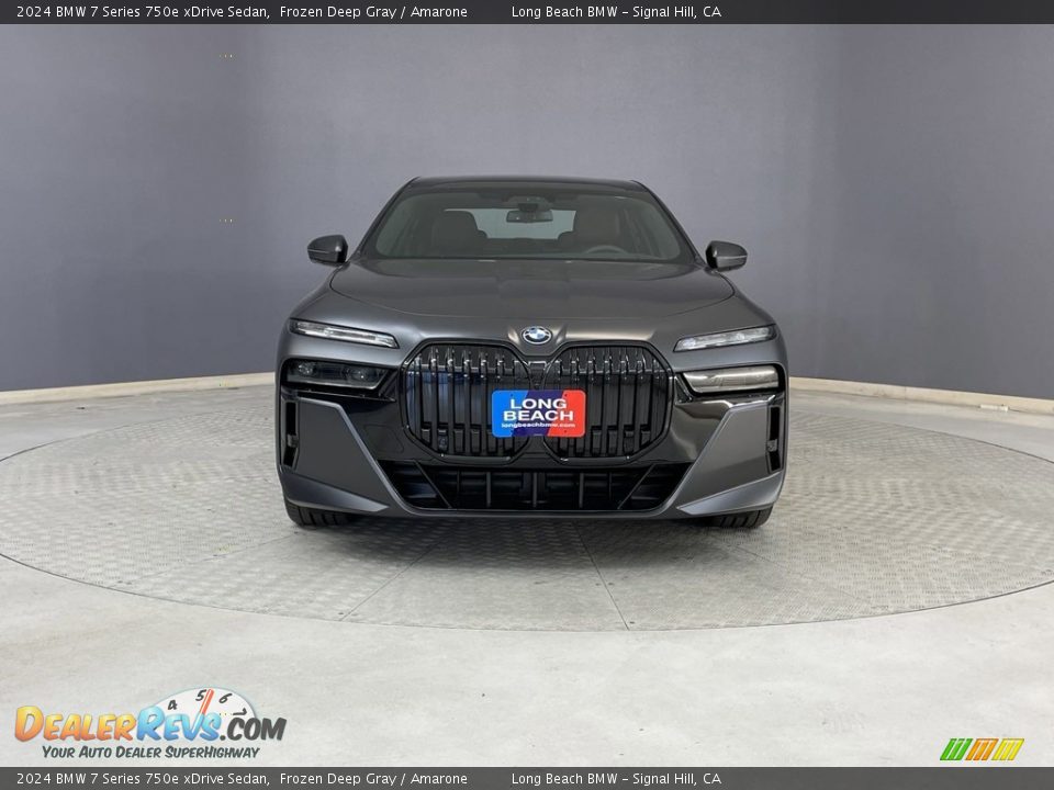 2024 BMW 7 Series 750e xDrive Sedan Frozen Deep Gray / Amarone Photo #2