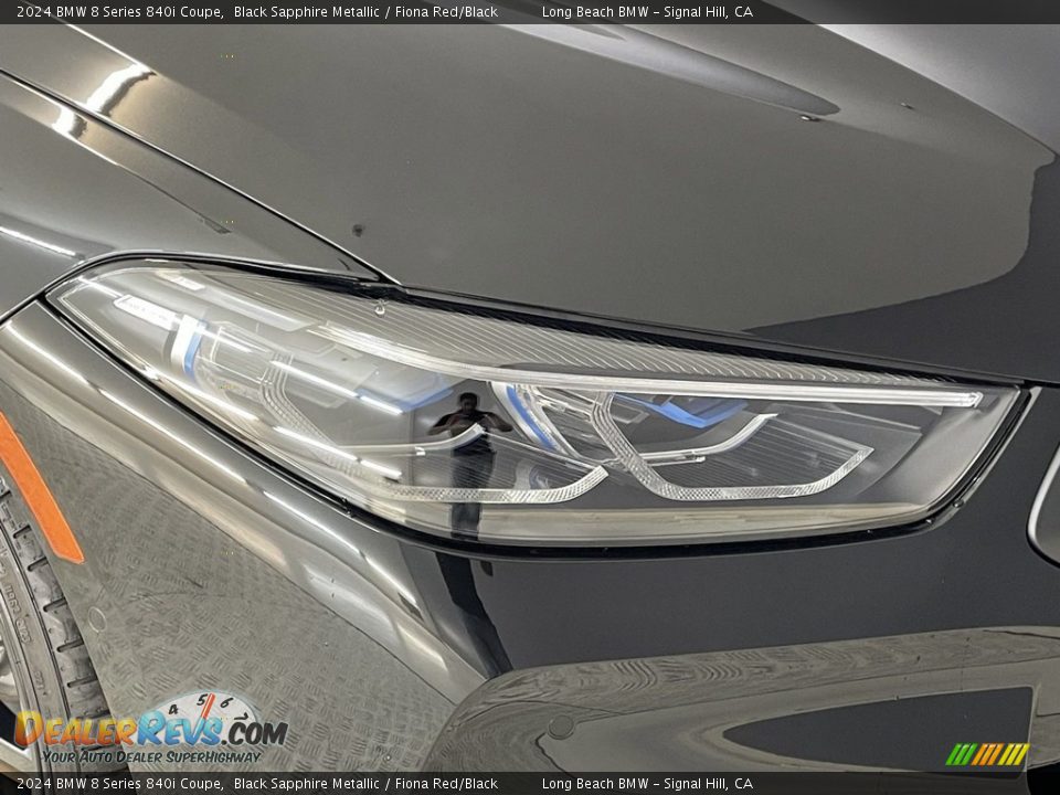 2024 BMW 8 Series 840i Coupe Black Sapphire Metallic / Fiona Red/Black Photo #4