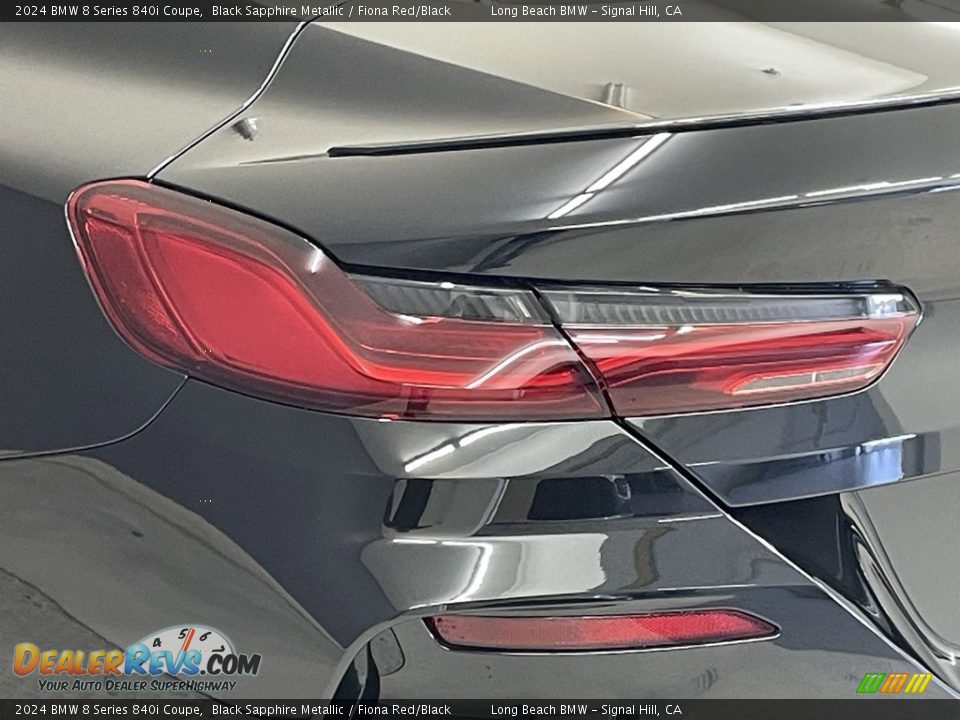 2024 BMW 8 Series 840i Coupe Black Sapphire Metallic / Fiona Red/Black Photo #6