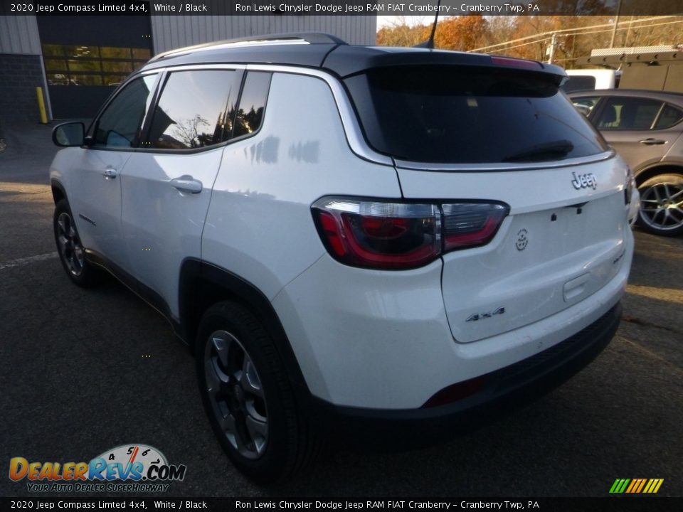 2020 Jeep Compass Limted 4x4 White / Black Photo #2