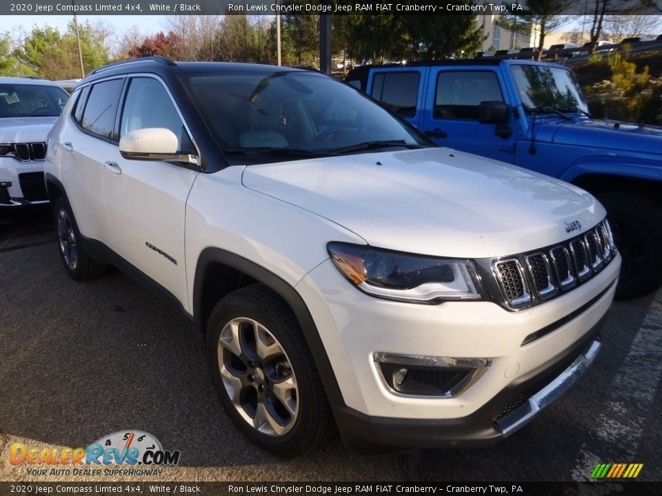 2020 Jeep Compass Limted 4x4 White / Black Photo #4