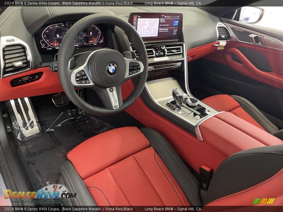Fiona Red/Black Interior - 2024 BMW 8 Series 840i Coupe Photo #12