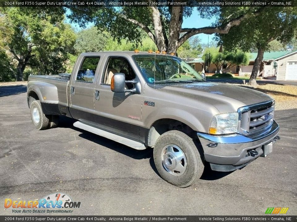 Front 3/4 View of 2004 Ford F350 Super Duty Lariat Crew Cab 4x4 Dually Photo #6