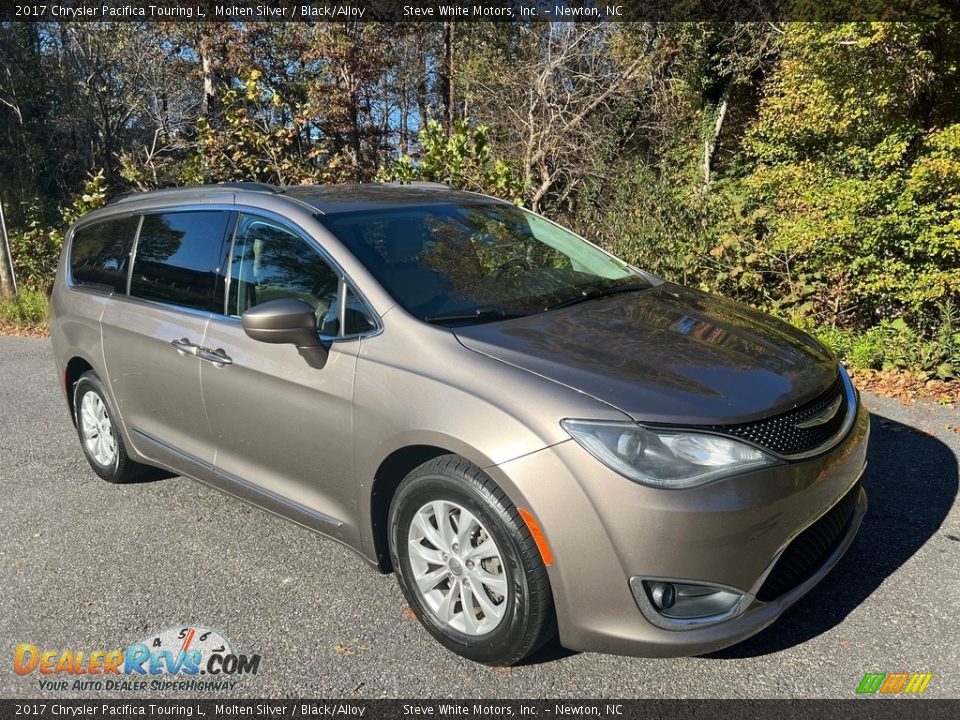 2017 Chrysler Pacifica Touring L Molten Silver / Black/Alloy Photo #7