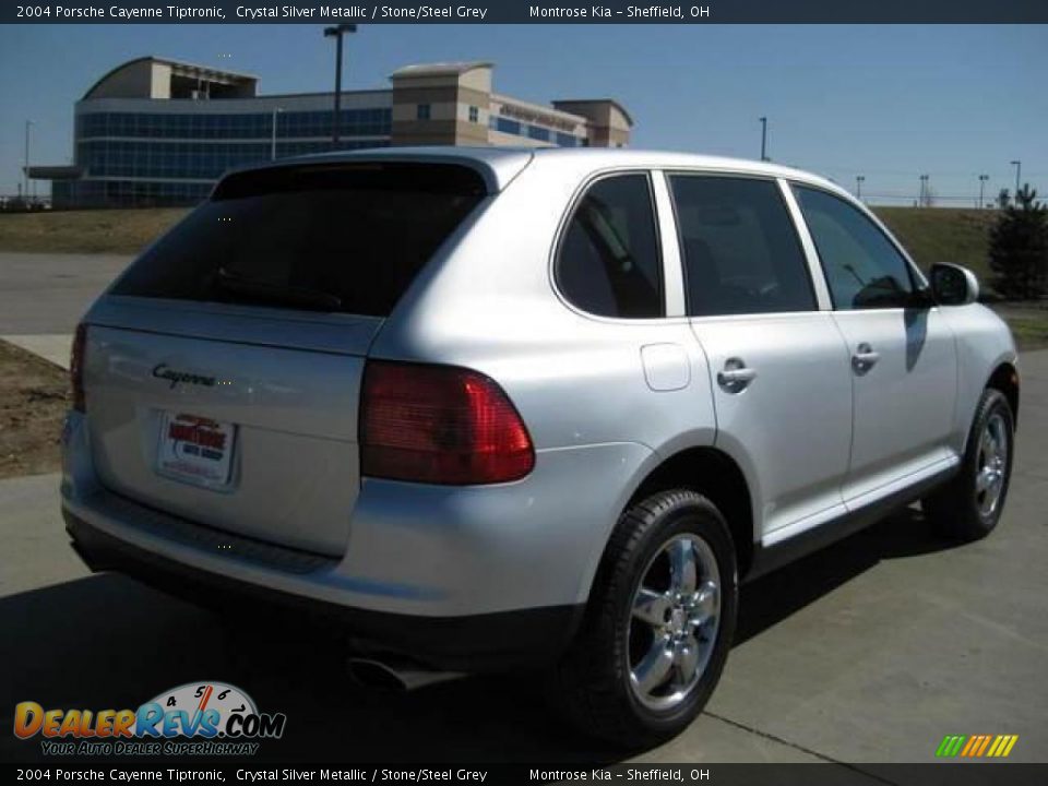 2004 Porsche Cayenne Tiptronic Crystal Silver Metallic / Stone/Steel Grey Photo #5