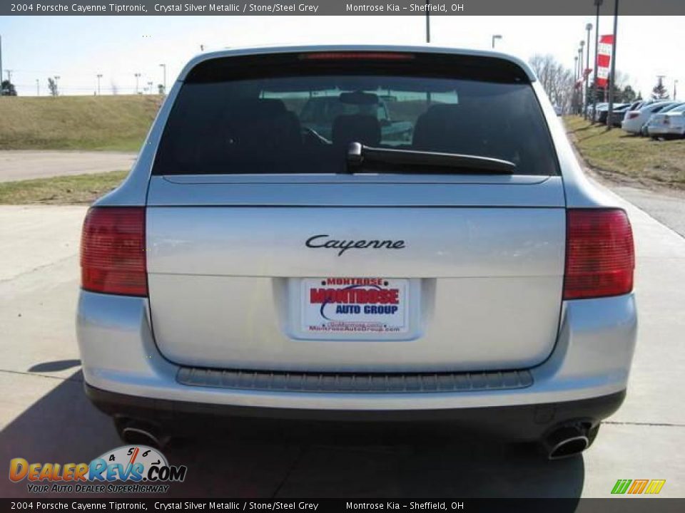 2004 Porsche Cayenne Tiptronic Crystal Silver Metallic / Stone/Steel Grey Photo #6