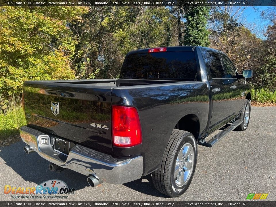 2019 Ram 1500 Classic Tradesman Crew Cab 4x4 Diamond Black Crystal Pearl / Black/Diesel Gray Photo #6