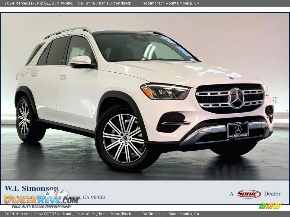 2024 Mercedes-Benz GLE 350 4Matic Polar White / Bahia Brown/Black Photo #1