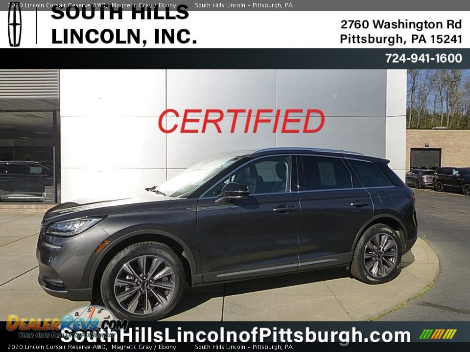 2020 Lincoln Corsair Reserve AWD Magnetic Gray / Ebony Photo #1