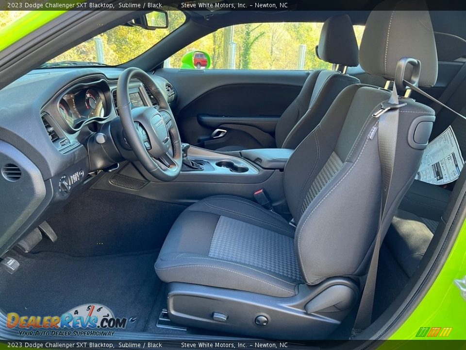 Black Interior - 2023 Dodge Challenger SXT Blacktop Photo #12