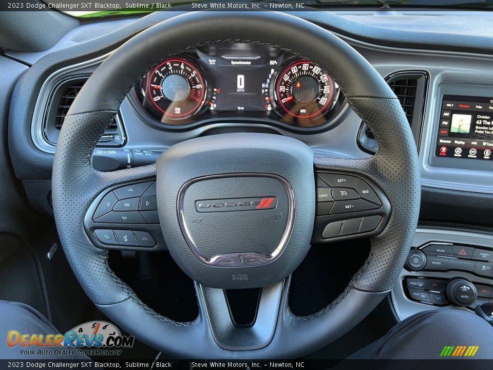 2023 Dodge Challenger SXT Blacktop Steering Wheel Photo #18