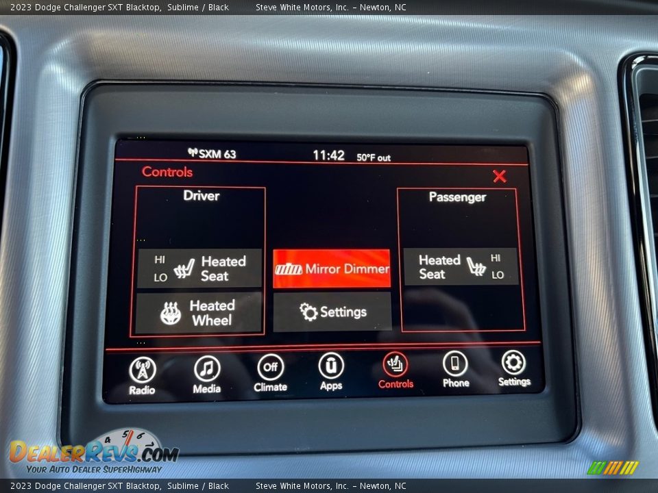 Controls of 2023 Dodge Challenger SXT Blacktop Photo #21