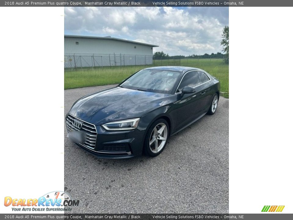 Manhattan Gray Metallic 2018 Audi A5 Premium Plus quattro Coupe Photo #1