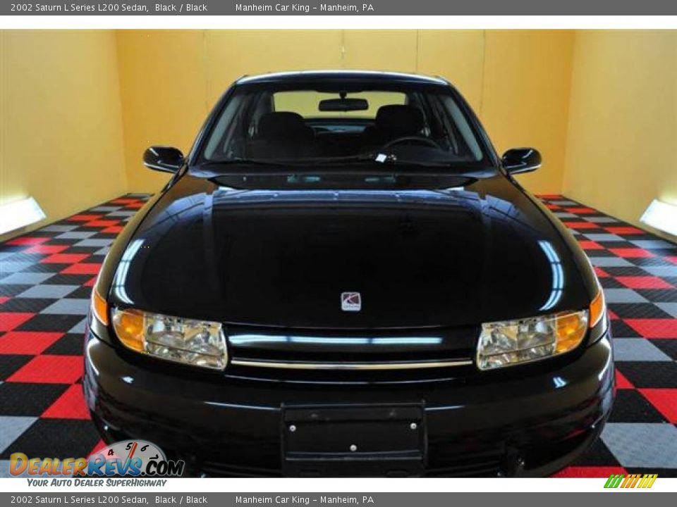 2002 Saturn L Series L200 Sedan Black / Black Photo #2
