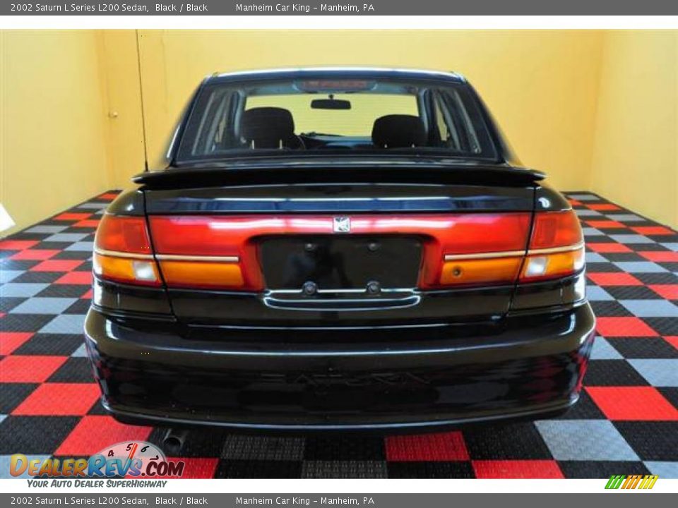 2002 Saturn L Series L200 Sedan Black / Black Photo #5