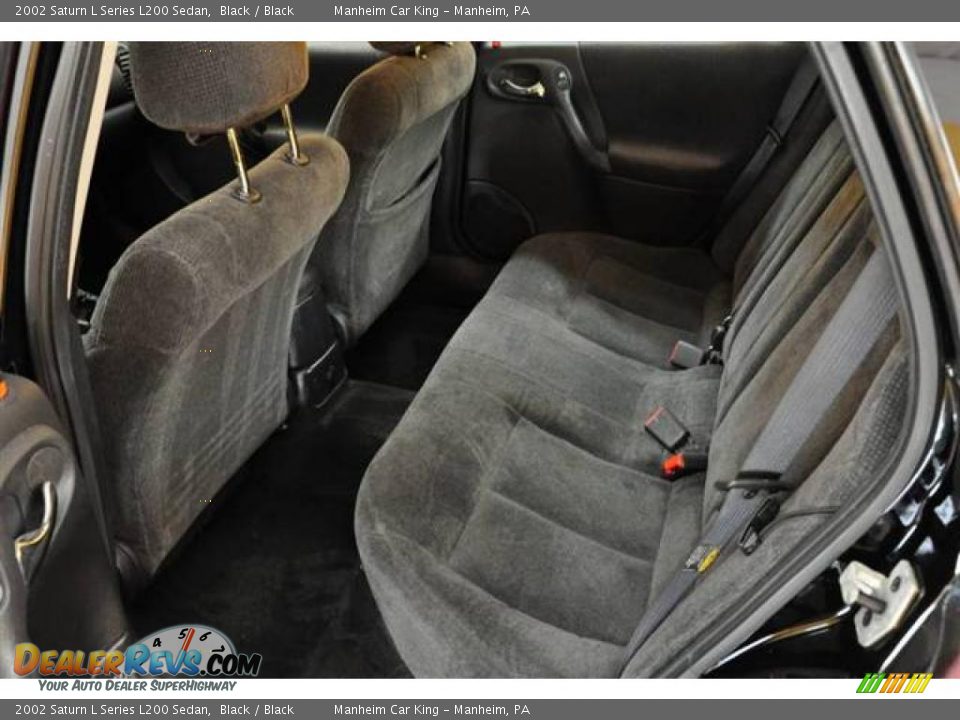 2002 Saturn L Series L200 Sedan Black / Black Photo #14