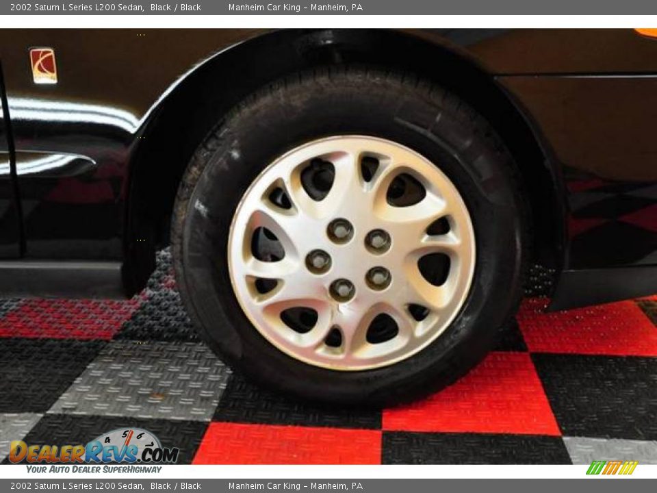 2002 Saturn L Series L200 Sedan Black / Black Photo #18