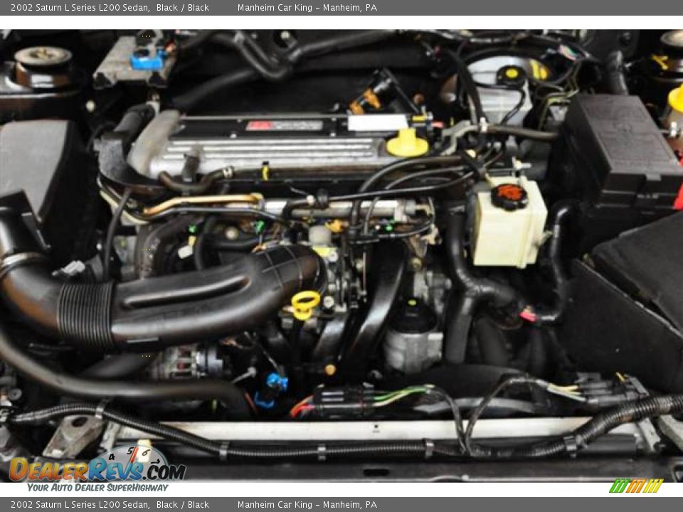 2002 Saturn L Series L200 Sedan Black / Black Photo #19