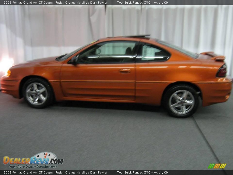 2003 Pontiac Grand Am GT Coupe Fusion Orange Metallic / Dark Pewter Photo #5