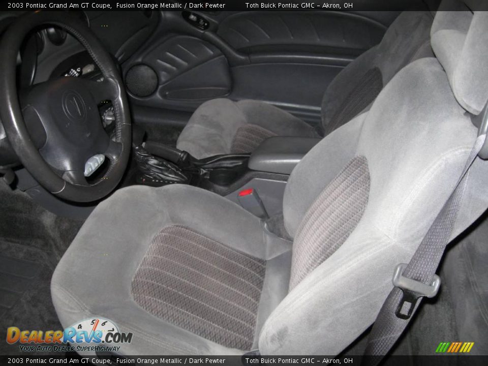 2003 Pontiac Grand Am GT Coupe Fusion Orange Metallic / Dark Pewter Photo #7