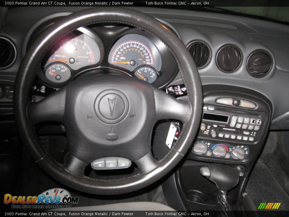 2003 Pontiac Grand Am GT Coupe Fusion Orange Metallic / Dark Pewter Photo #9