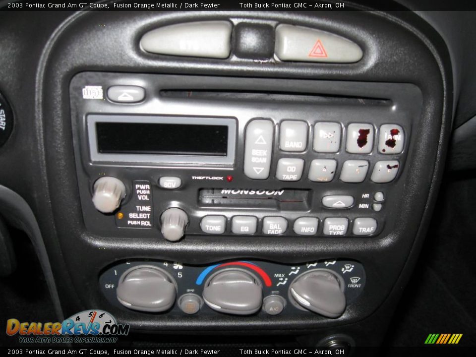 2003 Pontiac Grand Am GT Coupe Fusion Orange Metallic / Dark Pewter Photo #12
