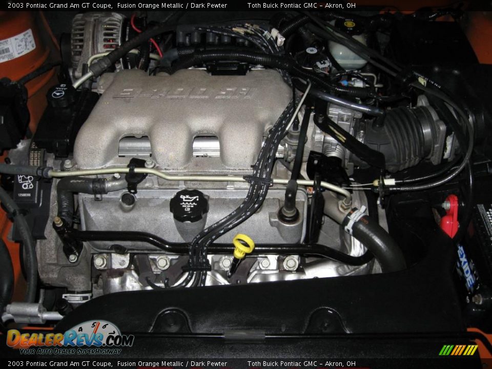 2003 Pontiac Grand Am GT Coupe Fusion Orange Metallic / Dark Pewter Photo #17