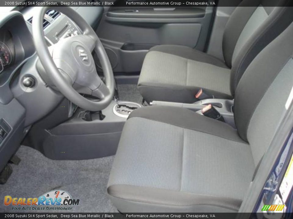 2008 Suzuki SX4 Sport Sedan Deep Sea Blue Metallic / Black Photo #8
