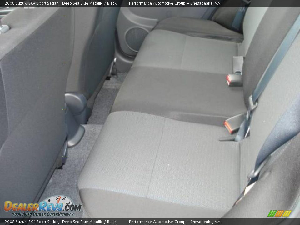 2008 Suzuki SX4 Sport Sedan Deep Sea Blue Metallic / Black Photo #9