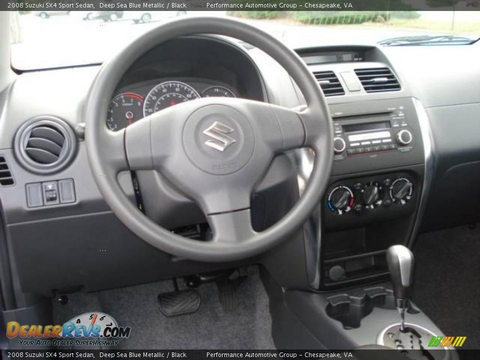 2008 Suzuki SX4 Sport Sedan Deep Sea Blue Metallic / Black Photo #10