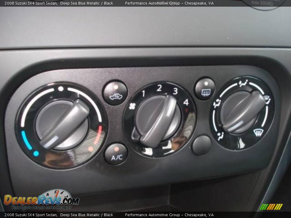 2008 Suzuki SX4 Sport Sedan Deep Sea Blue Metallic / Black Photo #12