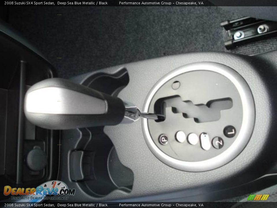2008 Suzuki SX4 Sport Sedan Deep Sea Blue Metallic / Black Photo #13