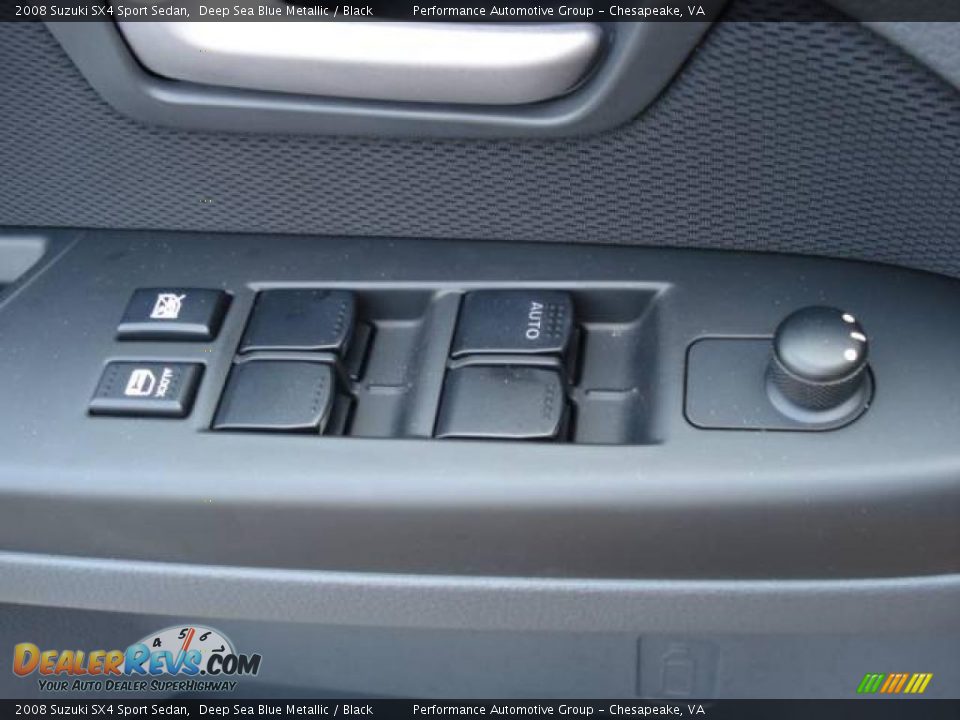 2008 Suzuki SX4 Sport Sedan Deep Sea Blue Metallic / Black Photo #14