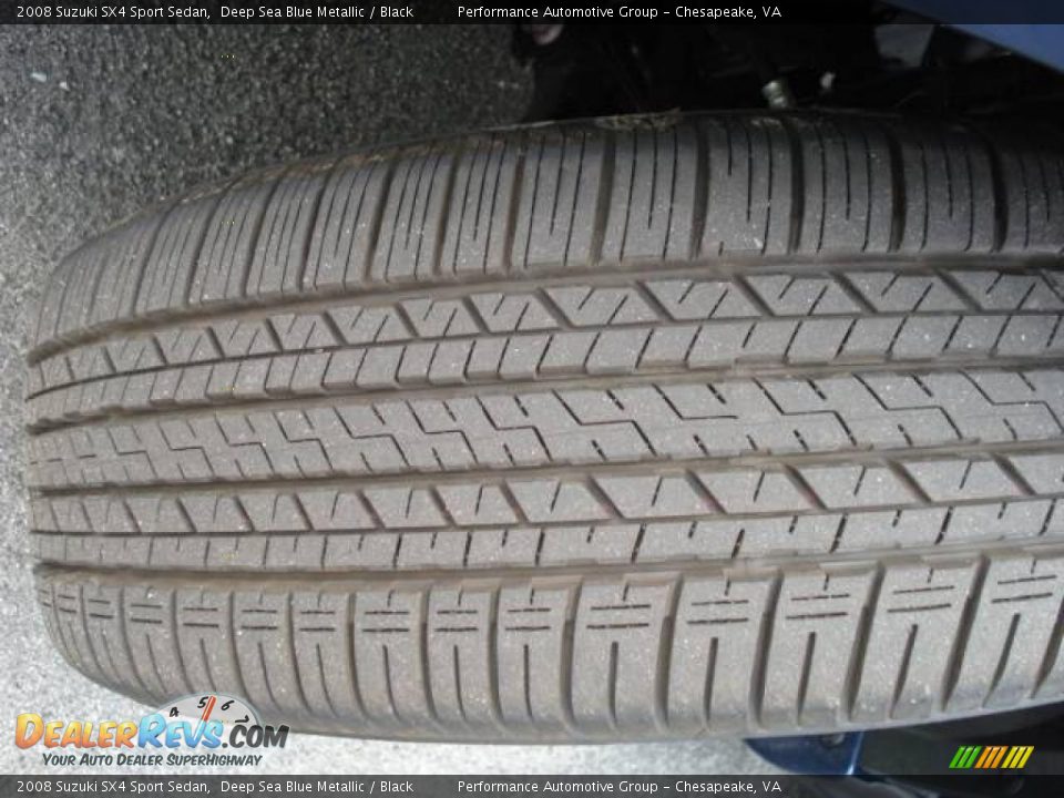2008 Suzuki SX4 Sport Sedan Deep Sea Blue Metallic / Black Photo #15