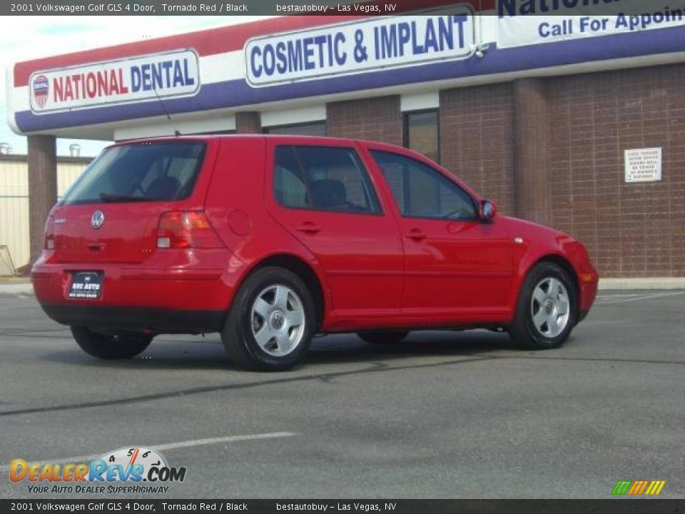 2001 Volkswagen Golf GLS 4 Door Tornado Red / Black Photo #1