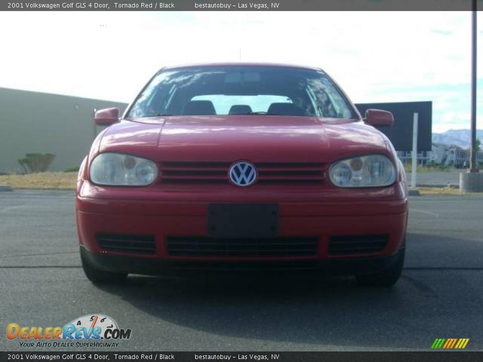 2001 Volkswagen Golf GLS 4 Door Tornado Red / Black Photo #7