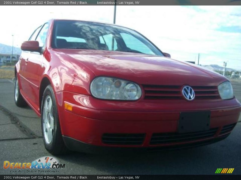 2001 Volkswagen Golf GLS 4 Door Tornado Red / Black Photo #8