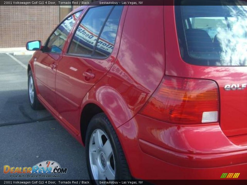 2001 Volkswagen Golf GLS 4 Door Tornado Red / Black Photo #10