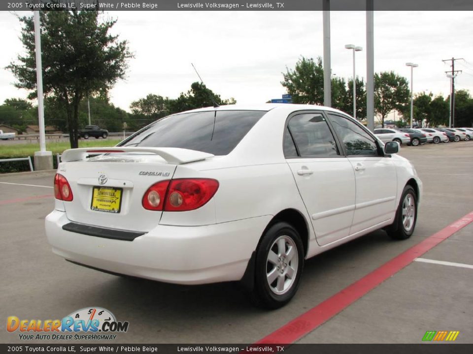 2005 toyota corolla le white #6