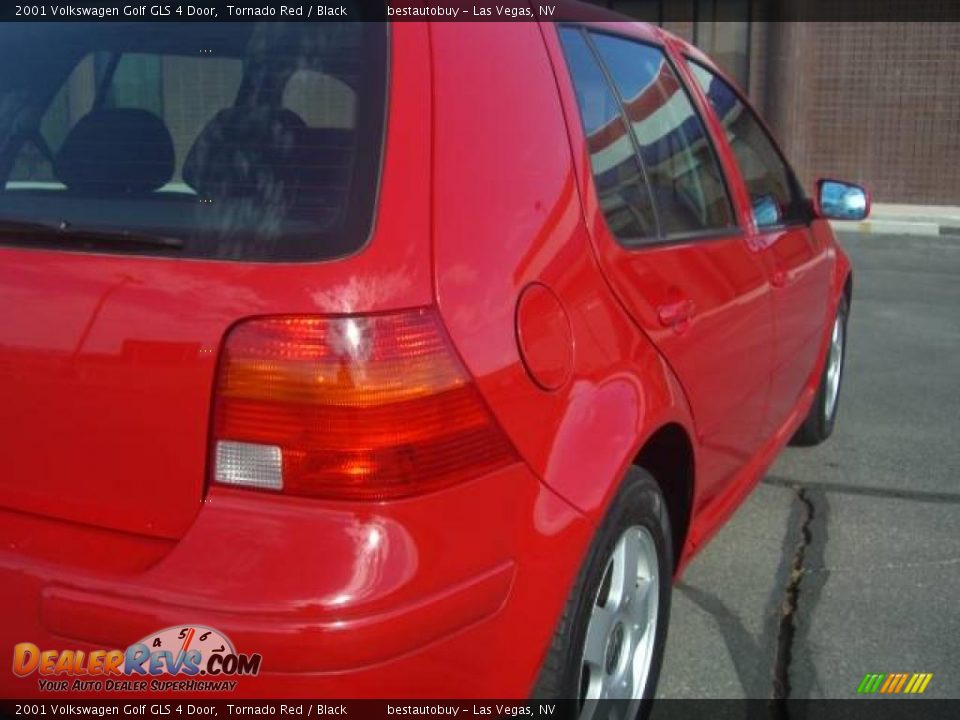 2001 Volkswagen Golf GLS 4 Door Tornado Red / Black Photo #12