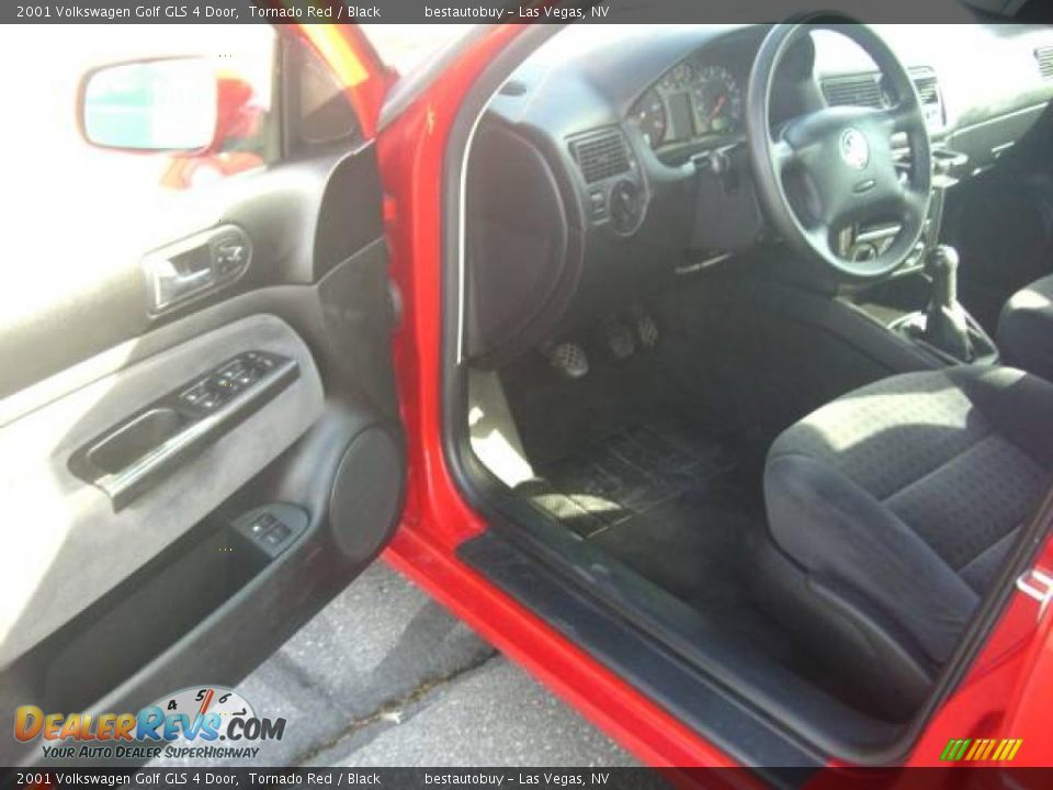 2001 Volkswagen Golf GLS 4 Door Tornado Red / Black Photo #13