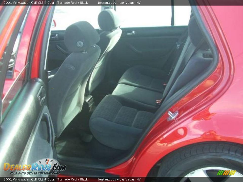2001 Volkswagen Golf GLS 4 Door Tornado Red / Black Photo #20