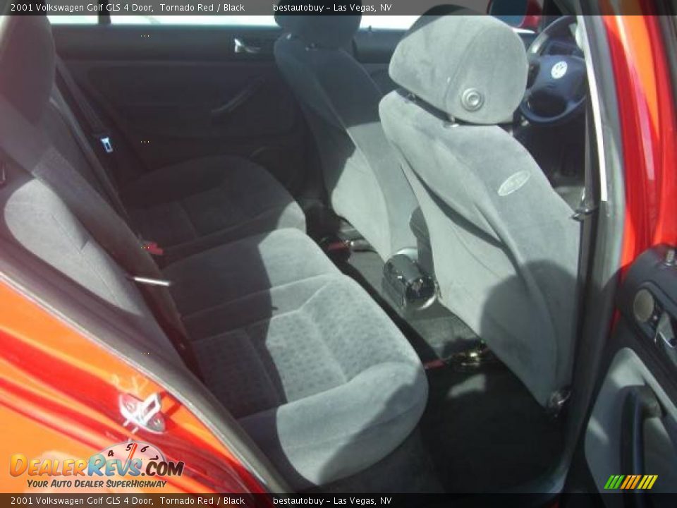 2001 Volkswagen Golf GLS 4 Door Tornado Red / Black Photo #23