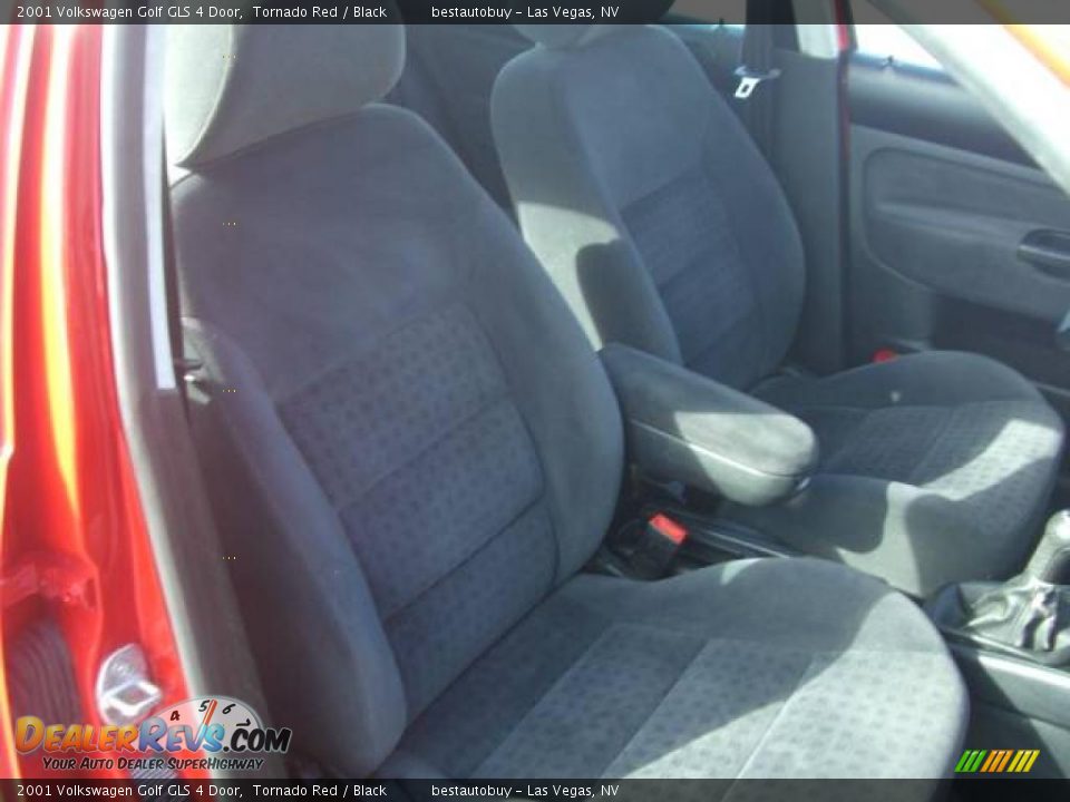 2001 Volkswagen Golf GLS 4 Door Tornado Red / Black Photo #25