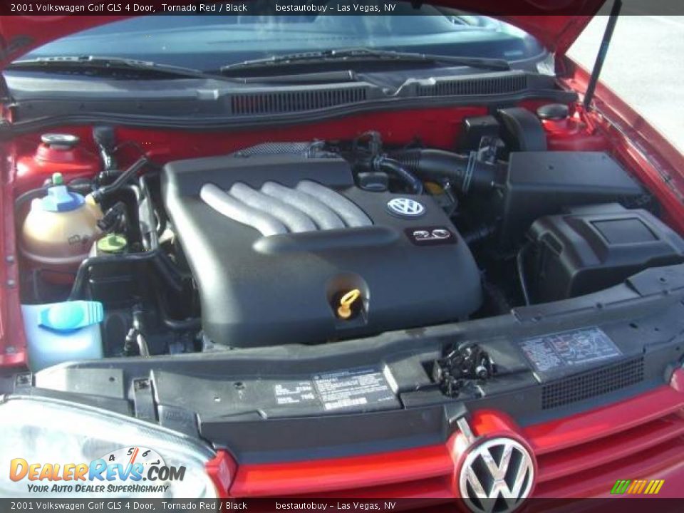 2001 Volkswagen Golf GLS 4 Door Tornado Red / Black Photo #26