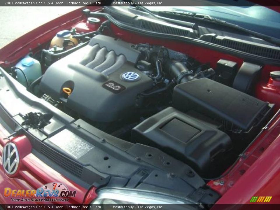 2001 Volkswagen Golf GLS 4 Door Tornado Red / Black Photo #27