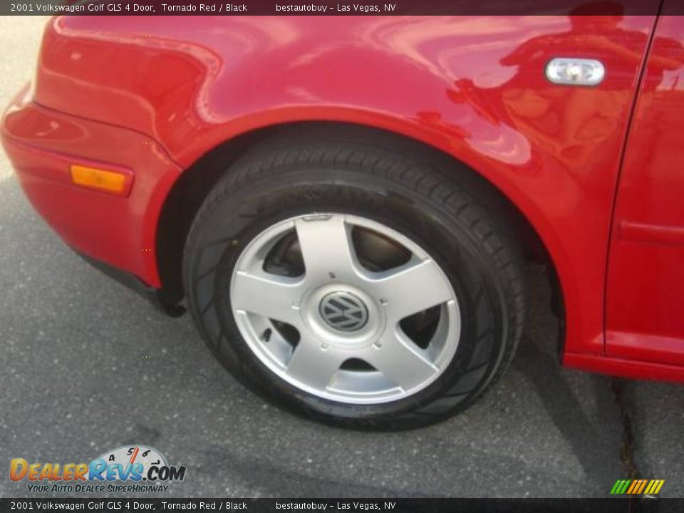 2001 Volkswagen Golf GLS 4 Door Tornado Red / Black Photo #28
