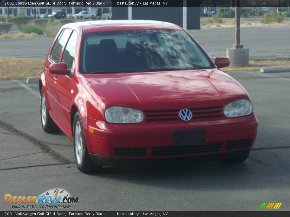 2001 Volkswagen Golf GLS 4 Door Tornado Red / Black Photo #31