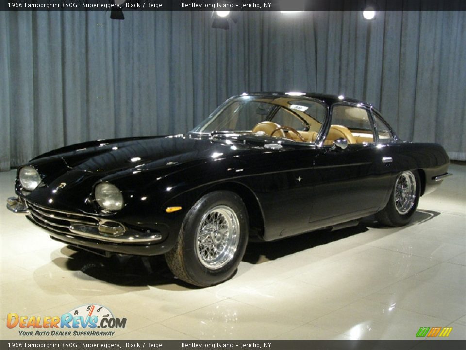 1966 Lamborghini 350GT Superleggera Black / Beige Photo #1